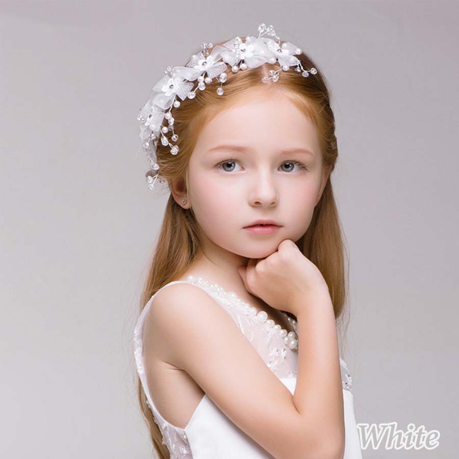 Shipment Child Hair Ornament Presentation Hair Accessories Flower Flower Tiara Corolla Headdress Wedding Ceremony Flower Girl Tiara Kids Headdress