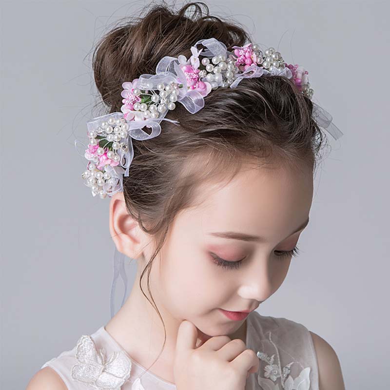 楽天市場 メール便発送 ヘアアクセサリー ヘッドドレス キッズ 髪飾り カチューシャ 子供 発表会 ジュニア フォーマル 花びら ヘアアクセサリー パールティアラ 入学式 卒業式 結婚式 パーティー 女の子 浪漫樹