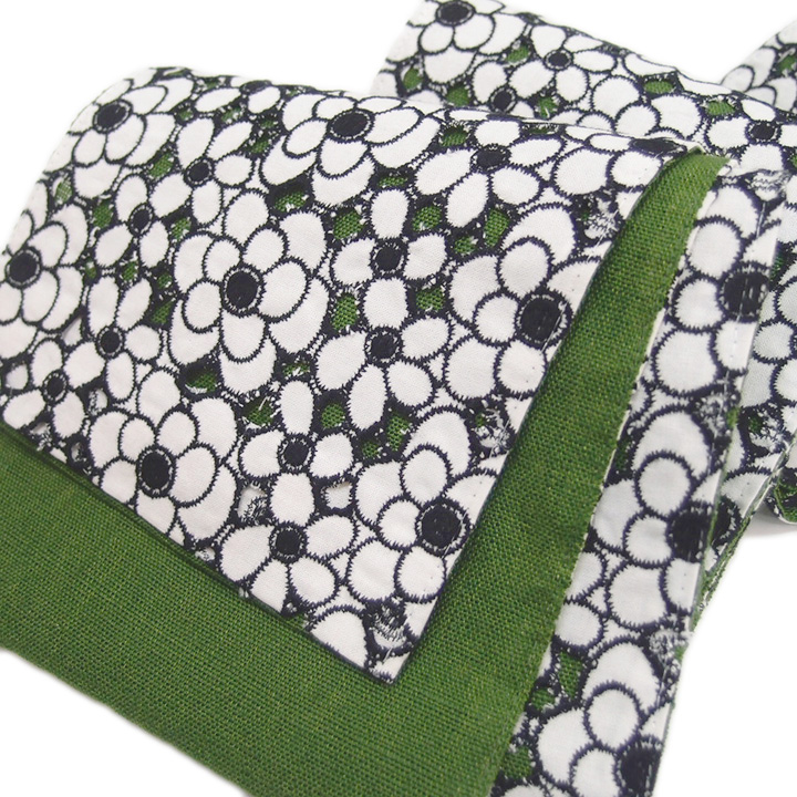 楽天市場】夏 半幅帯 麻 小袋帯 日本製 ドロンワーク 刺繍 撫子 仕立て