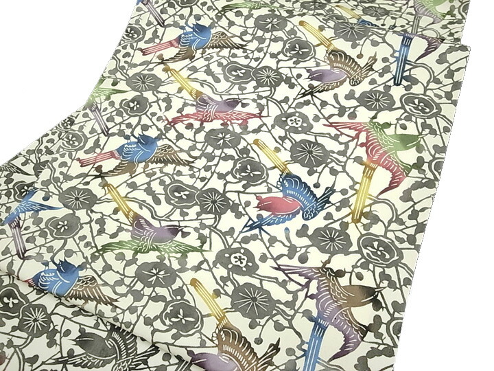 楽天市場】江戸紅型 名古屋帯 紅型染 染帯 最高級 駒塩瀬 五泉 花更紗