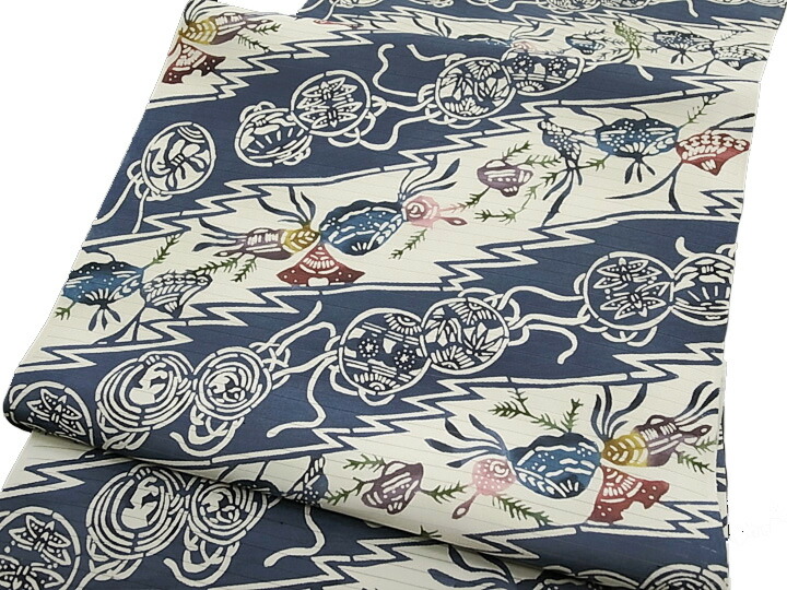 楽天市場】江戸紅型 名古屋帯 紅型染 染帯 最高級 駒塩瀬 五泉 花更紗