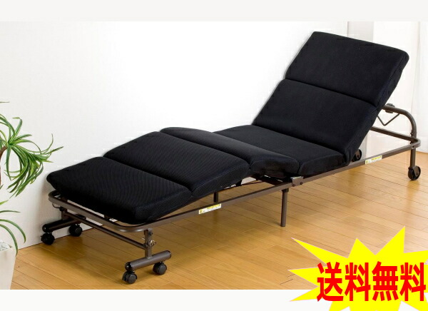 貨物輸送無料 折りたたみベッド リクライニング使い方倖せ キャスター付き ホスピタルの付き添い お客 アウトドア モコモココンパクト折りたたみベッド セミシングルサイズ Marchesoni Com Br