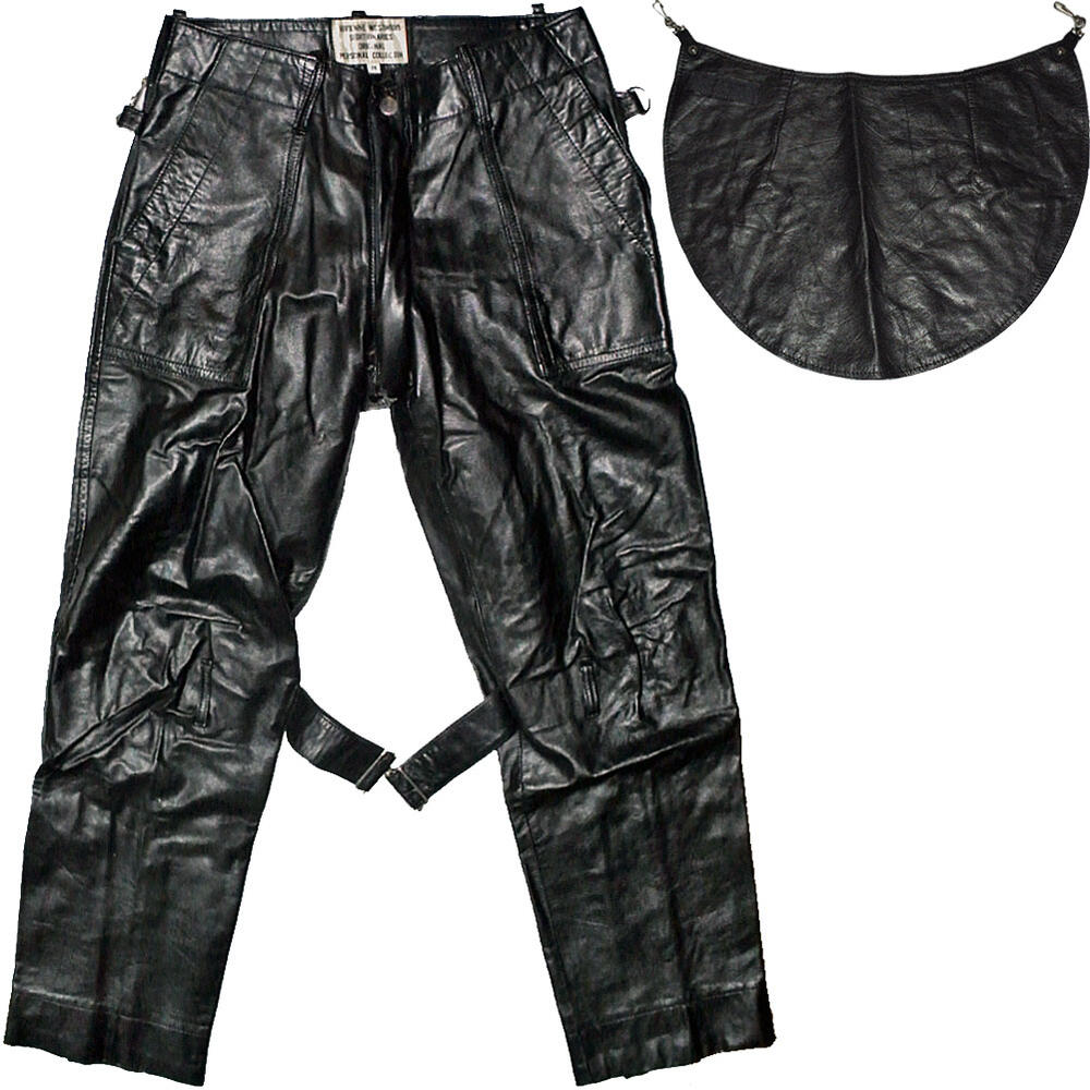 VIVIENNE WESTWOOD SEDITIONARIES ORIGINAL PERSONAL COLLECTION セディショナリーズ 本革 レザー ボンテージ（ボンデージ ボンデッジ）パンツ+バムフラップ付【中古】【パンク】【PUNK】【ロマンチックノイローゼ店】｜ロマンチックノイローゼ店 79,668円