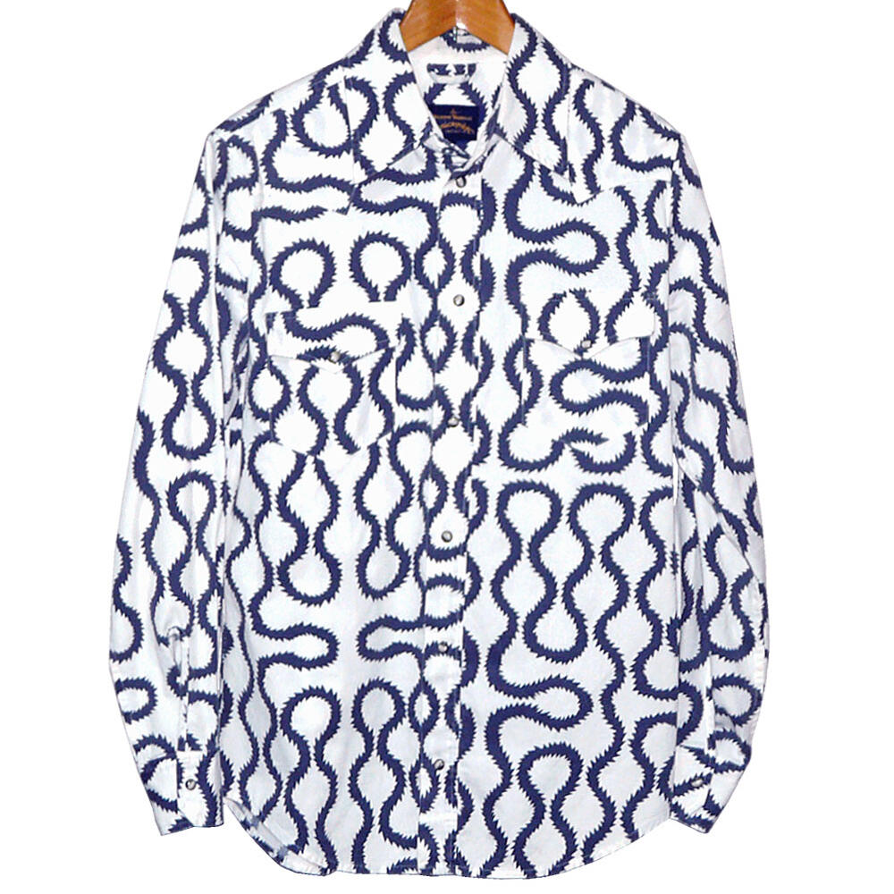 Vivienne Westwood Anglomania Squiggle Shirt ヴィヴィアン・ウエストウッド アングロマニア スクイグル シャツ【中古】【パンク】【PUNK】【ロマンチックノイローゼ店】｜ロマンチックノイローゼ店