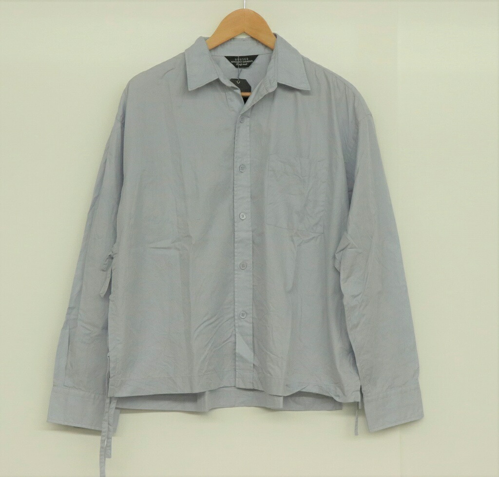【値下げしました!】 UNUSED 20SS アンユーズド サイドレースアップシャツ us1743 size 2 【中古】【モード・セレクト】 【金沢本店 併売品】【672126Kz】