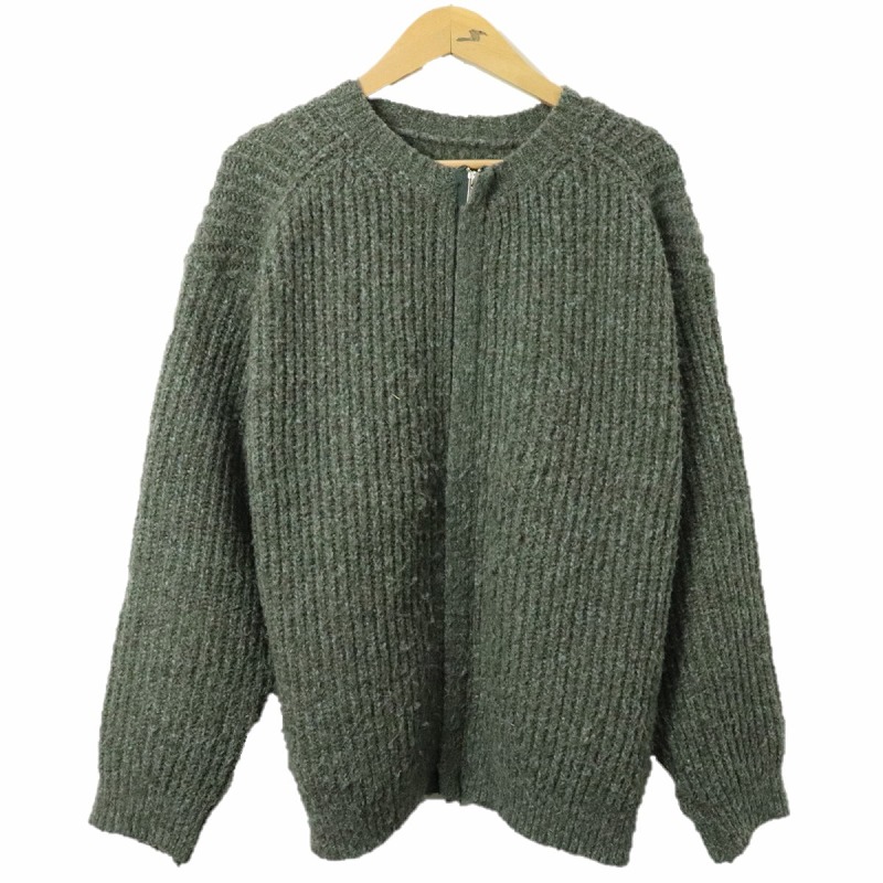 【値下げしました!】 YOKE　20AW　3G BACK ZIP RIB CREW NECK　ジップアップニット　YK20AW0164S　size2 【中古】【モード・セレクト】 【金沢本店 併売品】【672983Kz】