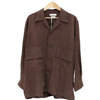 【値下げしました!】YOKE ヨーク BIG FLAP LONG SHIRTS ビッグ フラップ ロングシャツ YK20AW0144SH ブラウン size：2 【中古】【モード・セレクト】【金沢本店 併売品】【673931Kz】｜浪漫遊　店