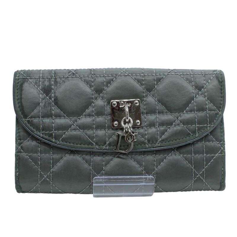 ディオールチェーンウォレット☆エナメル　ネイビー 中古・古着通販】Christian Dior (クリスチャン ディオール
