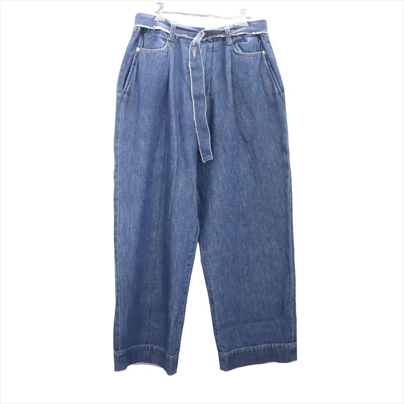 YOKE 21SS ベルテッドトラウザー スラックス size2 YOKE（ヨーク）の