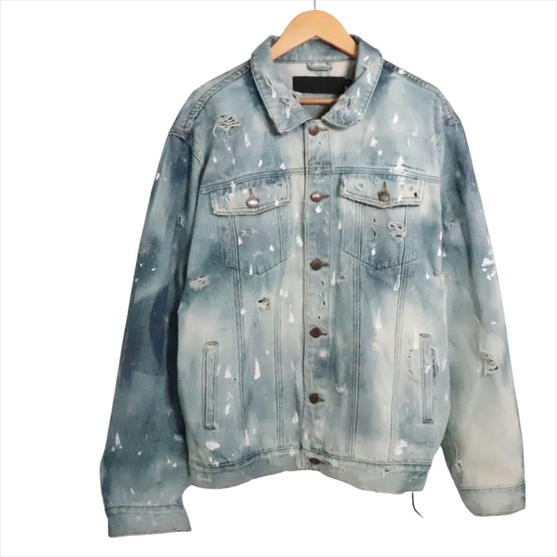 値下げしました！CAVIALE カビアーレ Distressd Washed Denim Jacket