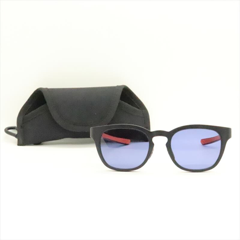 F.C.Real Bristol BOSTON SUNGLASSES 金子眼鏡 FCRB サングラス フレームカラー：ブラック/レンズカラー：ブルー系 ※ケース・クリーナー付 【中古】【サングラス】 【金沢本店 併売品】【8100728Kz】