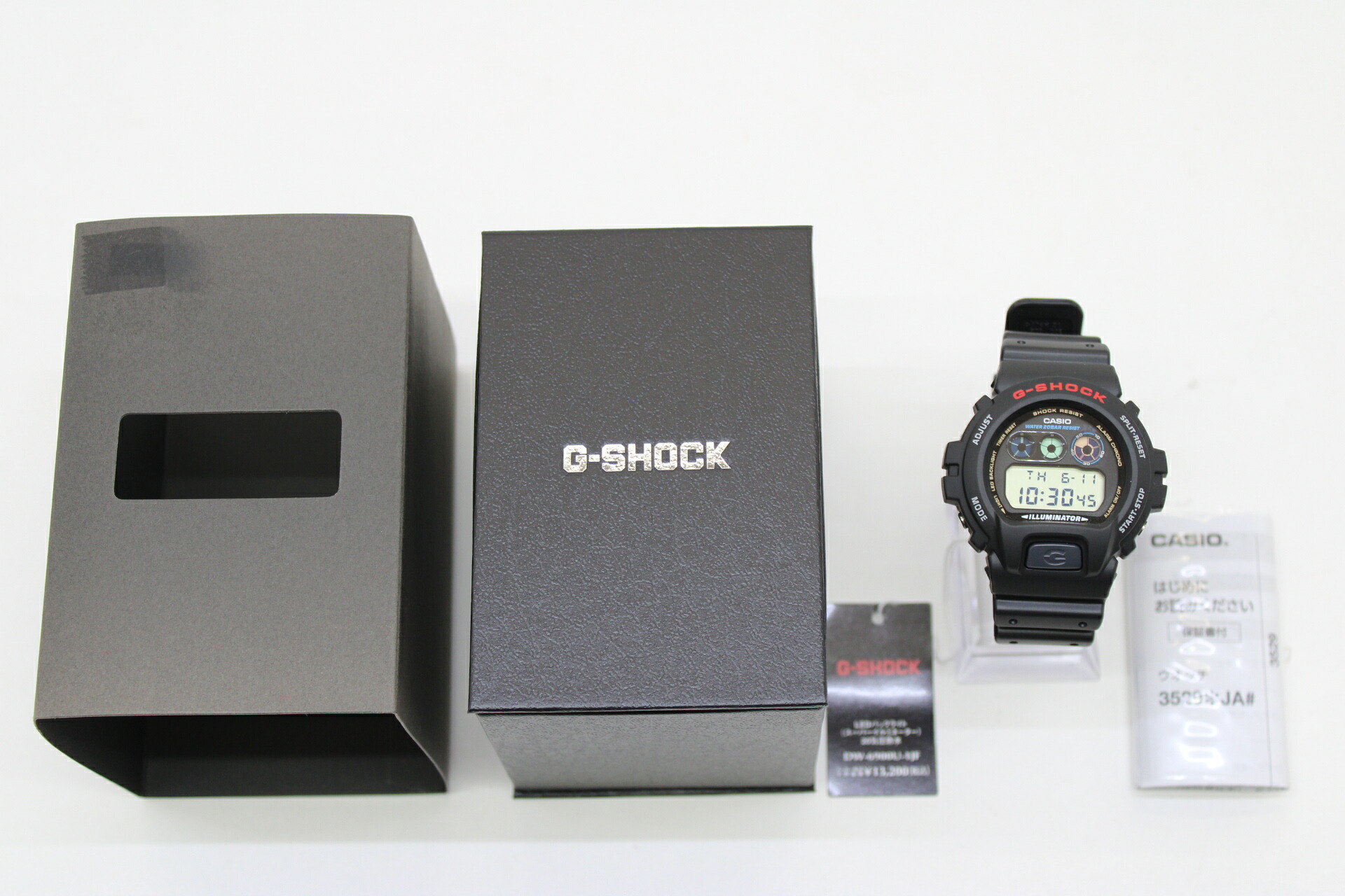 CASIO カシオ G-SHOCK ジーショック DW-6900U-1JF  黒いこと  箱、言いあらわす書【中古】【時辰儀】【金沢中央局 併売品】【793424Kz】