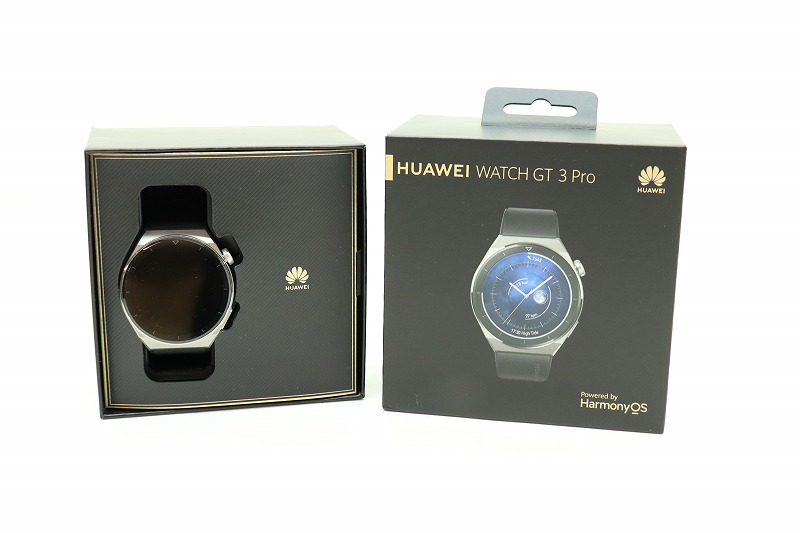 HUAWEI HUAWEI WATCH GT3 Pro ODN-B19 独居室 胴締め色つや： 黒いこと ※箱 取説 申し受ける有線テレビ付【中古】【時辰儀】【金沢中央局 併売品】【79714Kz】