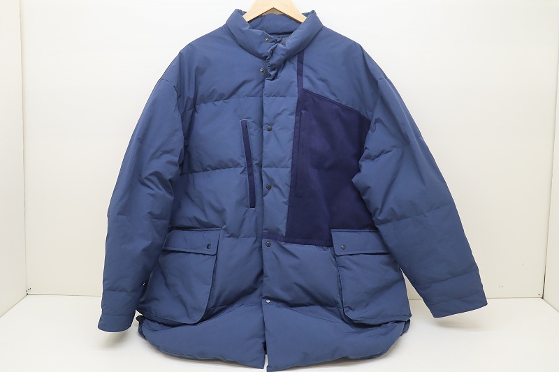 PORTER CLASSIC ポーター クラシック WEATHER DOWN SHIRT JACKET ウェザー ダウン シャツ ジャケット ポリエステル ネイビー 4 【中古】【モード・セレクト】 【金沢本店 併売品】【678055Kz】