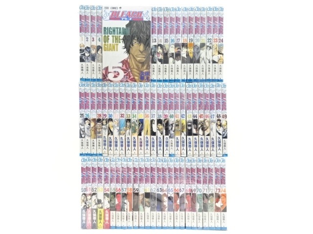 BLEACH ブリーチ　1〜74巻　全巻　全巻セット 久保帯人　完結 BLEACH ブリーチ 1-74巻 久保帯人 全巻セット - メルカリ