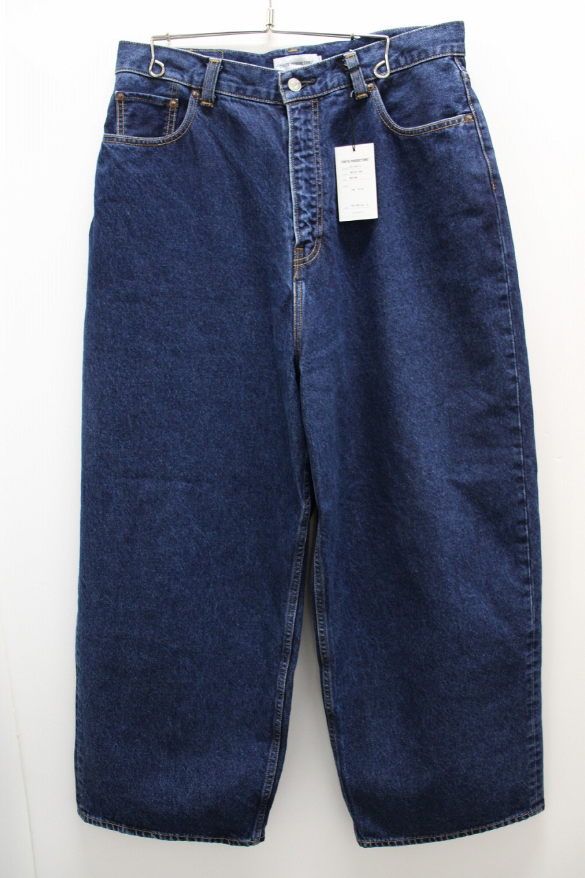 COOTIE PRODUCTIONS クーティープロダクション 12.5薬局衡オンス Denim Pocket Extra Baggy Pants CTE-25A112 綿（綿織物） インディゴ フェイド M 曳き船、袋【中古】【ストリート・ルード】【金沢中央局 併売品】【6810969Kz】