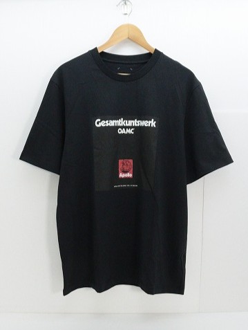 OAMC オーエーエムシー 24SS APOLLO T-SHIRT 24E28OAJ19 綿（コットン） ブラック L 袋、タグ 【中古】【ストリート・ルード】 【金沢本店 併売品】【689512Kz】