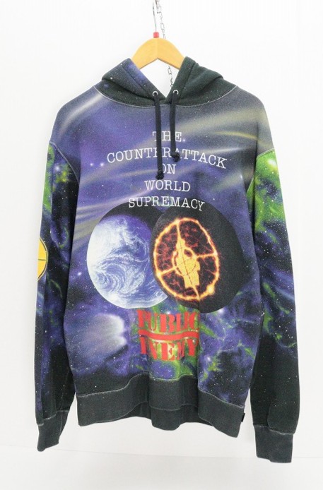 supreme &times; UNDER COVER シュプリーム アンダーカバー 18ss Public enemy Hooded sweat 綿（コットン） マルチカラー M 【中古】【ストリート・ルード】【金沢本店 併売品】【689920Kz】｜浪漫遊　店