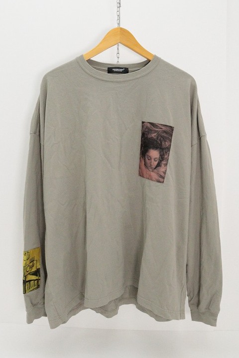 UNDERCOVER アンダーカバー 24AW ワイドLSTEE TPJQパッチ UC2D4808-1 綿（コットン） ライトグリーングレー 3 タグ 【中古】【モード・セレクト】 【金沢本店 併売品】【679964Kz】 25,200円