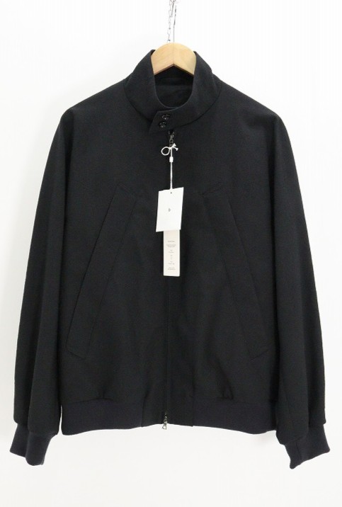 blurhms ブラームス Rough Wool Gabardine Harrington Jacket BHS24F027Wog 毛（ウール） ブラック 3 【中古】【モード・セレクト】【金沢本店 併売品】【6710236Kz】｜浪漫遊　店 29,575円