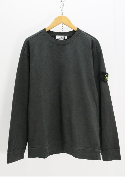 STONE ISLAND ストーンアイランド HEAVY COTTON JERSEY 綿（コットン） ダークオリーブ M タグ 【中古】【モード・セレクト】 【金沢本店 併売品】【6710252Kz】