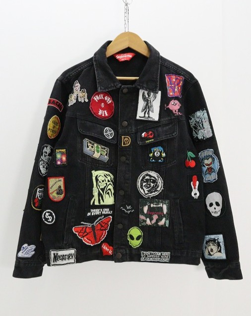 楽天市場】【並行輸入品】Supreme Washed Knockout Denim Varsity