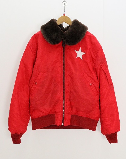 楽天市場】赤 ドカジャン パイロット ジャンパー 3L 刺繍 入り 星