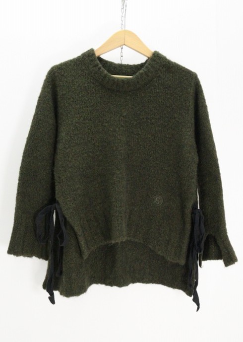 MM6 Maison Margiela メゾンマルジェラ モヘヤ混編み物 S52GP0091 毛（羊毛） モスグリーン XS 【中古】【流行り物・より分ける】【金沢中央局 併売品】【6710464Kz】