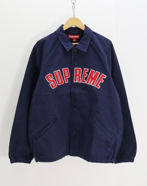 supreme シュプリーム arc denim coaches jacket 綿（コットン） ネイビー L 【中古】【ストリート・ルード】 【金沢本店 併売品】【6810585Kz】