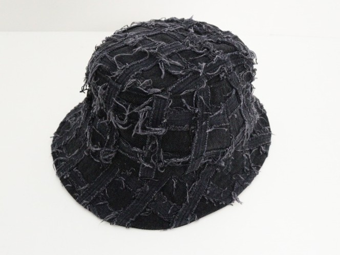 Supreme シュプリーム Frayed Patchwork Denim Crusher ブラック 【中古】【帽子】 【金沢本店 併売品】【743254Kz】