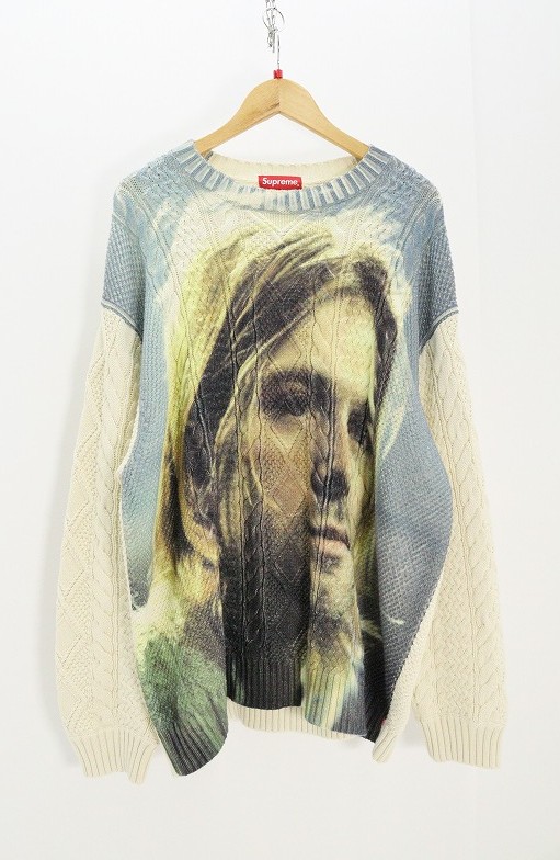 Supreme シュプリーム Kurt Cobain Sweater  綿（綿織物） ベージュ XL 【中古】【ストリート・ルード】【金沢中央局 併売品】【6810719Kz】