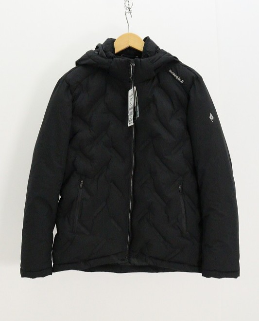 mont-bell モン呼びりん シームレスパデッドジャケット MW3F-WMDL-801 ナイロン 黒いこと 95 【中古】【アメカジ・アウトドア】【金沢中央局 併売品】【6910730Kz】