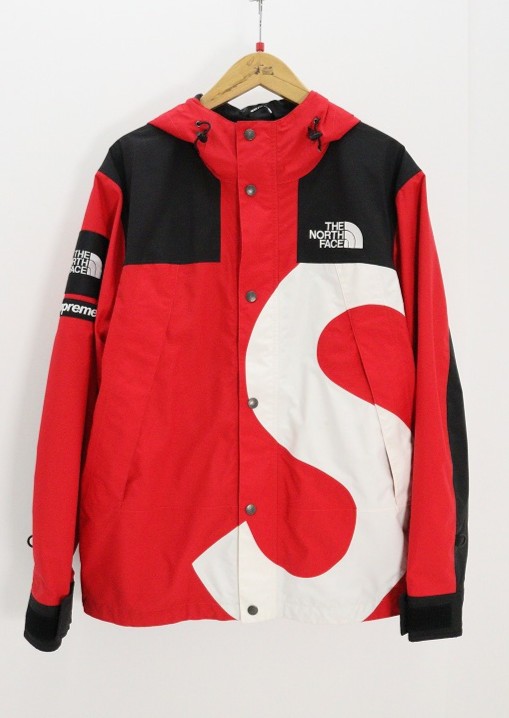 Supreme×THE NORTH FACE シュプリーム×ザ・ノース・フェイス 20AW Logo Mountain Jacket  ナイロン 赤いこと M 【中古】【ストリート・ルード】【金沢中央局 併売品】【6810742Kz】