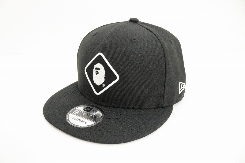 A BATHING APE エイプ x F.C.R.B. エフシーアールビー EMBLEM 9FIFTY SNAP BACK CAP キャップ FCRB-190118 ブラック 【中古】【帽子】【金沢本店 併売品】【743318Kz】｜浪漫遊　店