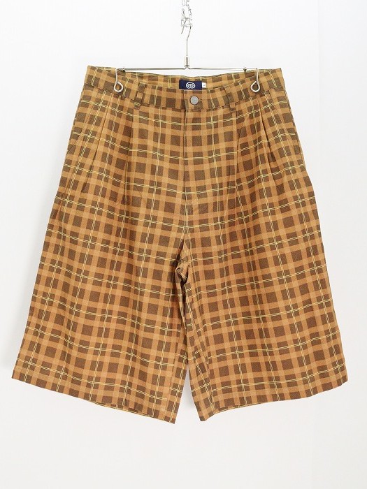 SOL/soonerorlater ソル スーナーオアレーター 25SS BAGGYショーツ 251SOL04 綿（コットン） ライトブラウン チェック L 【中古】【ストリート・ルード】 【金沢本店 併売品】【6810808Kz】