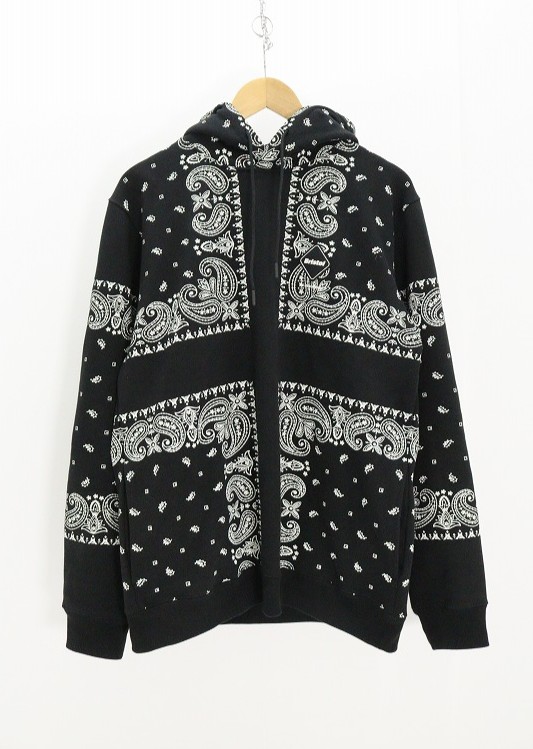 F.C.Real Bristoエフシーレアルブリストル BANDANA SWEAT HOODIE FCRB-260041 綿（コットン） ブラック XL 【中古】【ストリート・ルード】【金沢本店 併売品】【6810818Kz】｜浪漫遊　店