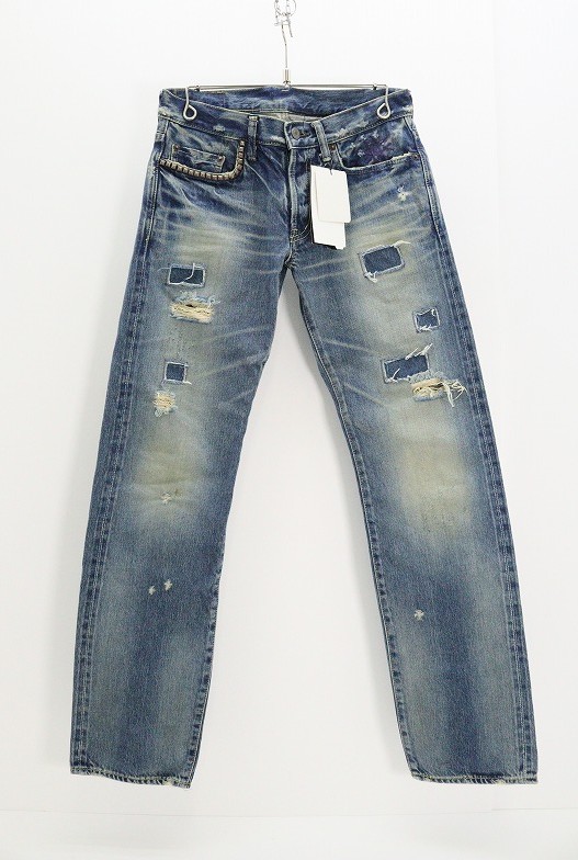 HYSTERIC GLAMOUR ヒステリックグラマー スタッズセルビッチデニム 4AP-2101-81A 綿（綿織物） インディゴ 28 引き舟【中古】【流行り物・選りわける】【金沢中央局 併売品】【6710859Kz】