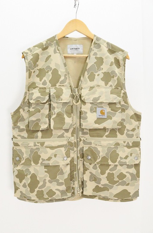 Carharrt WIP 鉄道車両ハート型 ワークインプログレス Irwin Vest I034505 ポリエステル 家鴨 M 【中古】【レギュラー】【金沢中央局 併売品】【7010875Kz】