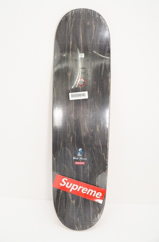 SUPREME シュプリーム SMURFS SKATEBOARD RED 8.375 滑るゲーム盤 スマーフ   肌理/赤いこと  【中古】【付属物】【金沢中央局 併売品】【823360Kz】