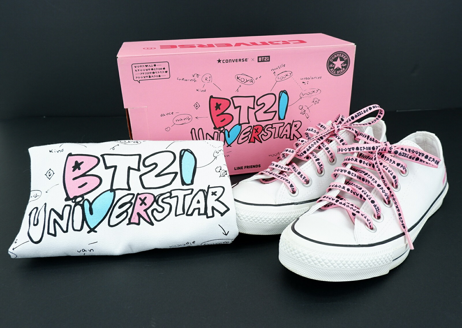 楽天市場 Sale Bt21 公式 商品 Converse All Star 100 Hiカット ブラック Bt21 スニーカー 靴 コンバース キッズ ハイカット オールスター 黒 おしゃれ かわいい カジュアル キャラクター プレゼント ギフト Line Friends Store 楽天市場店