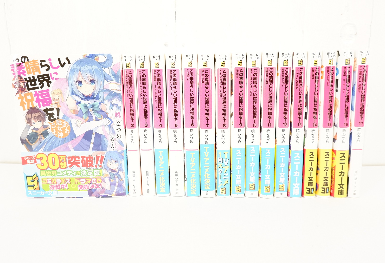 この素晴らしい世界に祝福を 1巻 17巻 完結 セット 全巻 Kadokawa 角川スニーカー文庫 暁なつめ 送料無料 メール便不可 中古 文庫 書籍 雑誌 福井店 専売品 ff 全ての人が仏様になることができるような社 Diasaonline Com