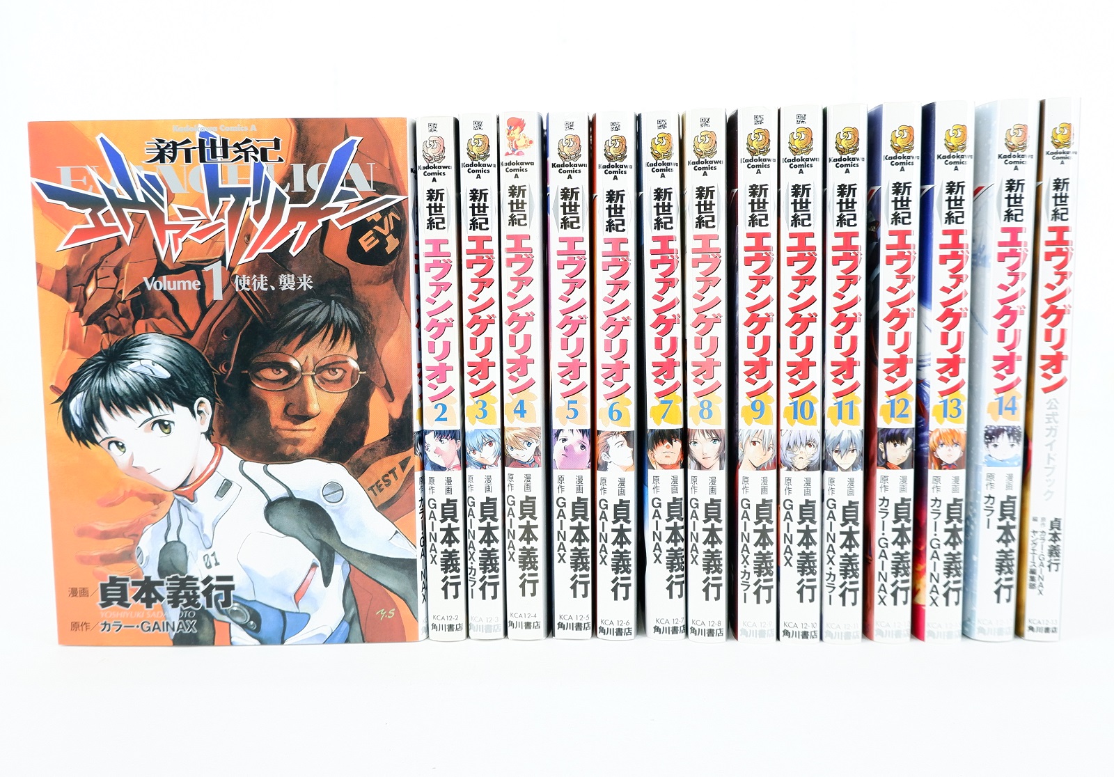 新世紀エヴァンゲリオン 愛蔵版 1巻 14巻 セット 完結 公式ガイドブック 角川書店 貞本義行 カラー 庵野秀明 Butlerchimneys Com