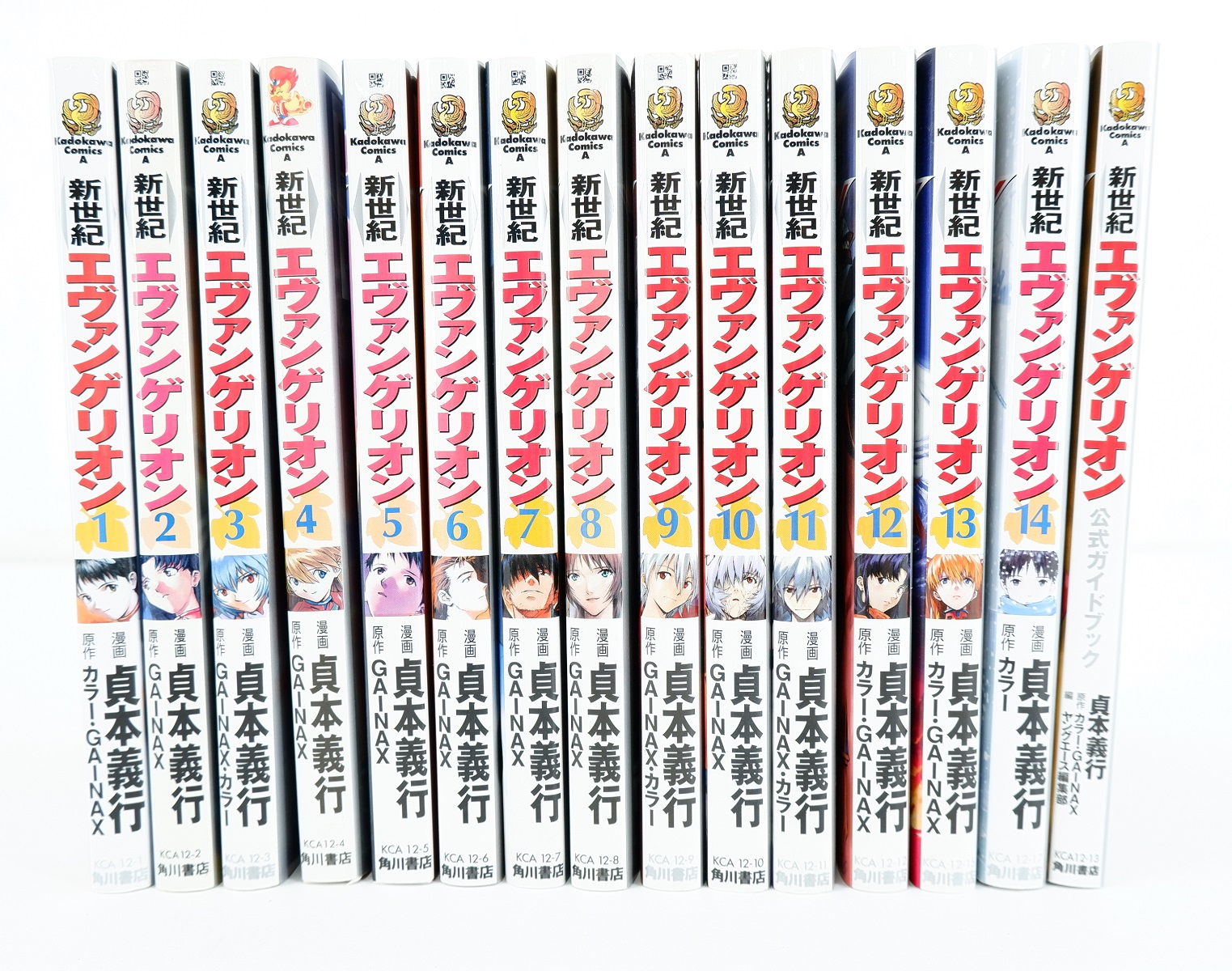 新世紀エヴァンゲリオン 愛蔵版 1巻 14巻 セット 完結 公式ガイドブック 角川書店 貞本義行 カラー 庵野秀明 septicin Com