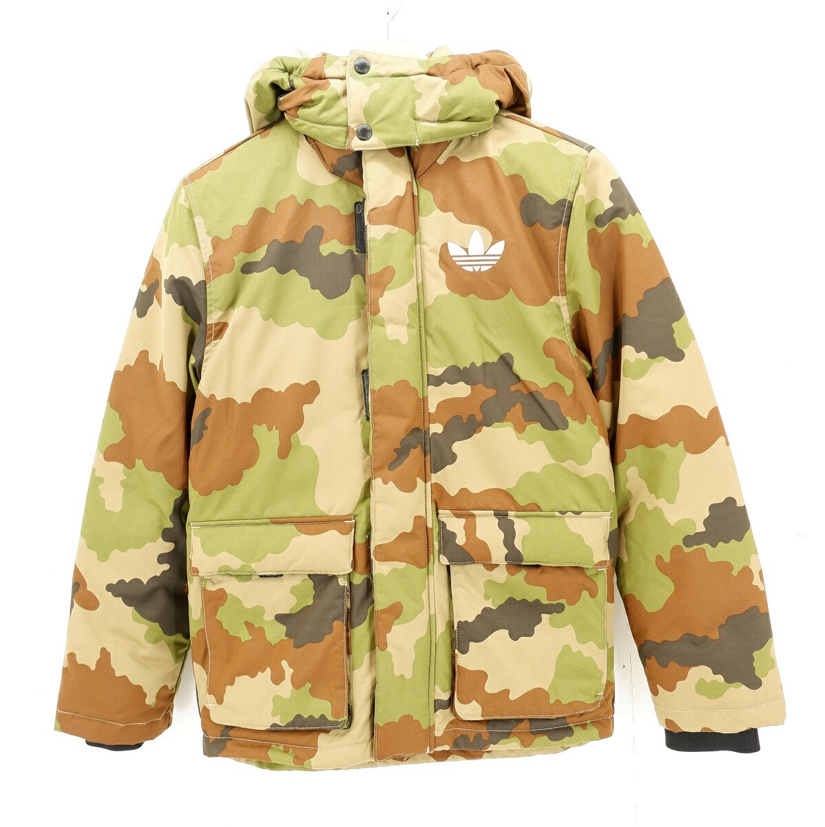楽天市場 Adidas Originals Camo Praeztige Jacket Size S アディダス オリジナルス カモフラ柄 迷彩 ダウン ジャケット アウター Ab7856 アディダスジャパン 浪漫遊 楽天市場店