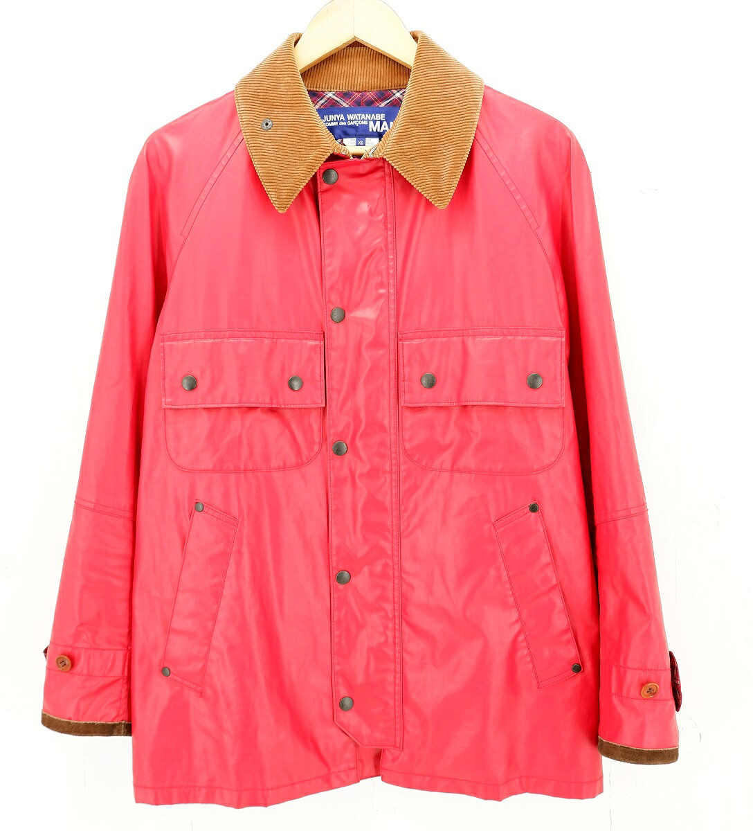 【更に値下げ】JUNYA WATANABE COMME des GARCONS MAN HUNTING JACKET size：XS ジュンヤワタナベ コムデギャルソン マン ハンティングジャケット コーティングジャケット アウター レッド AD2011 WI-J007 Made in Japan｜浪漫遊　店