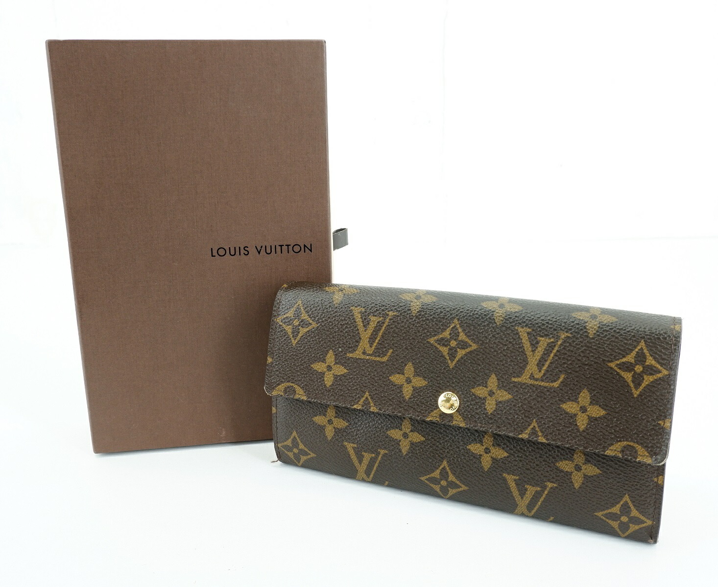 ルイヴィトン ポルトフォイユサラ モノグラム ブラウン 長財布 M61734 ポルトフォイユ・サラ 【中古】LOUIS VUITTON ルイヴィトン モノグラム