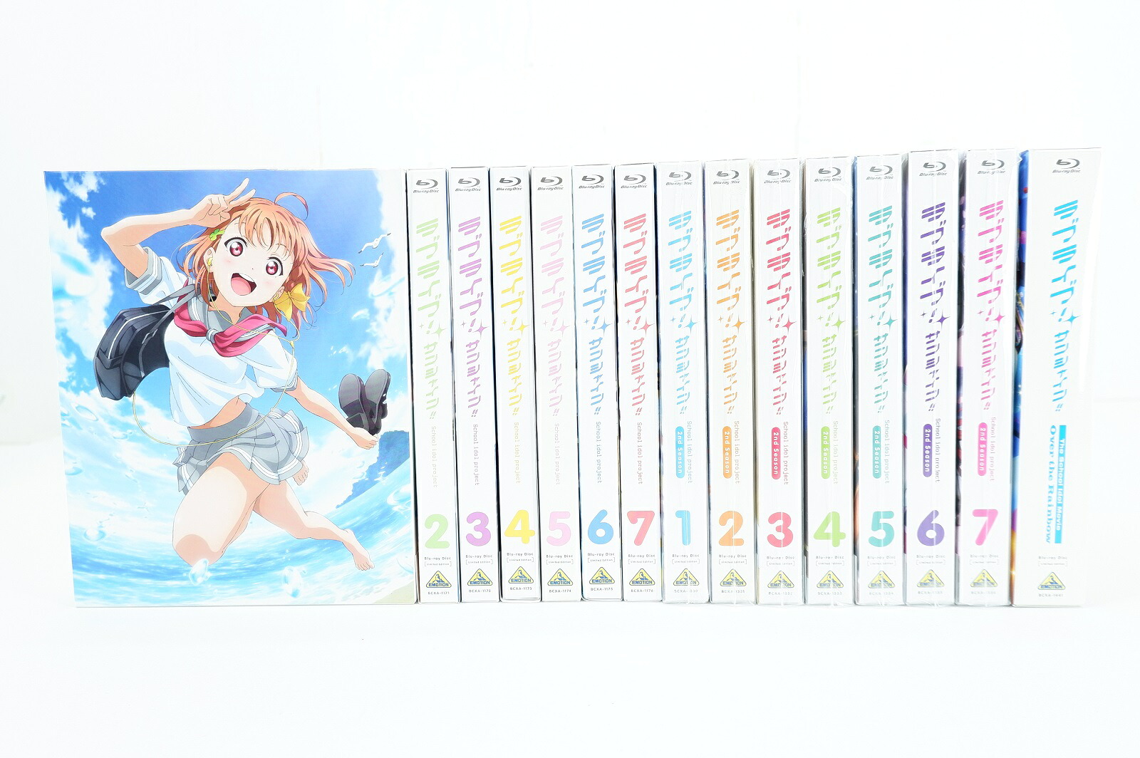 ラブライブ！ サンシャイン！ 1期 + 2期 + 劇場版 全15巻 セット 全巻 Aqours アクア 【Blu-ray】