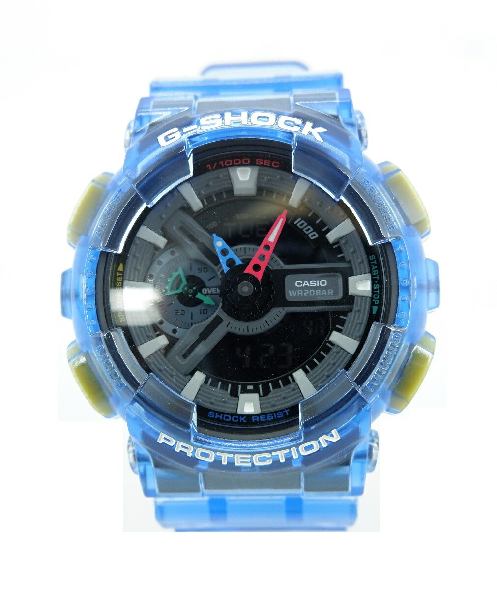 【値下げしました】 G-SHOCK GA-110JT-2AJF ジーショック デジタル アナログ 腕時計 ウォッチ 時計 電池 ブルー クリア CASIO カシオ