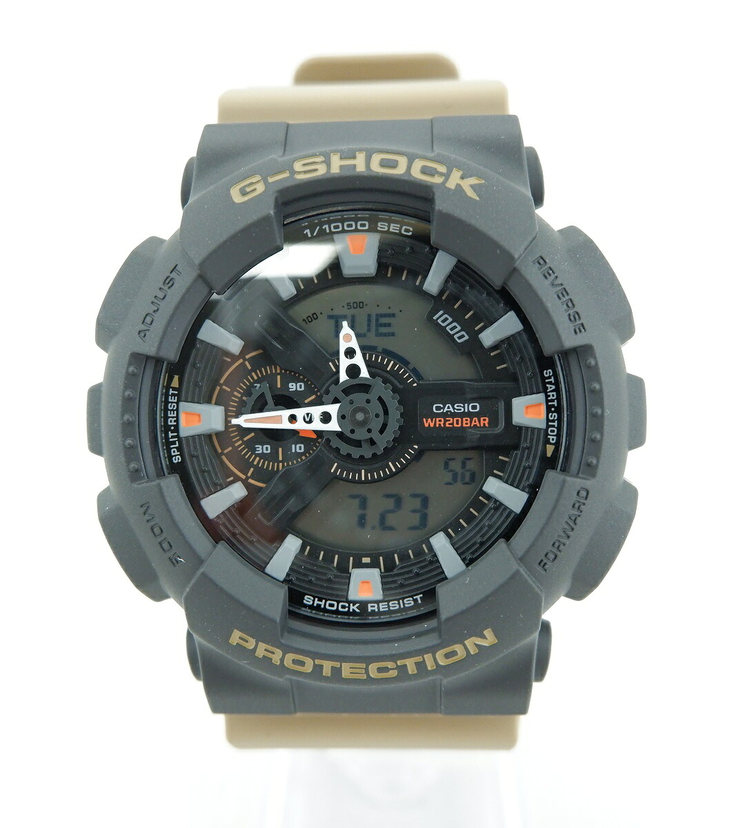 【切り詰めしました】G-SHOCK GA-110TU-1A5JF ジーショック デジタル アナログ ウオッチ ご覧なさる 時辰儀 独居室 黒いこと×赤銅色 CASIO カシオ