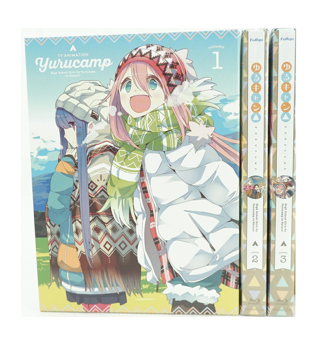 ゆるキャン△ 1巻～3巻 セット 全巻 1期 ※2巻・3巻未開封 【Blu-ray】 【一部未開封】｜浪漫遊　店